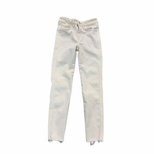 Free People Skinny Jeans, Cream, Size 26